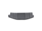 Anda - Canapé D'Angle L Fixe Modulable - Tissu Chenille - Angle Gauche