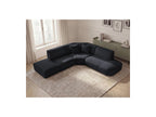 Anda - Canapé D'Angle L Fixe Modulable - Tissu Chenille - Angle Droit