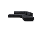 Anda - Canapé D'Angle L Fixe Modulable - Tissu Chenille - Angle Droit