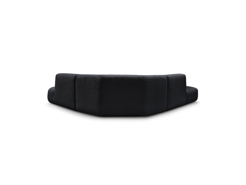 Anda - Canapé D'Angle L Fixe Modulable - Tissu Chenille - Angle Droit