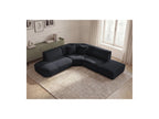 Anda - Canapé D'Angle L Fixe Modulable - Tissu Chenille - Angle Gauche
