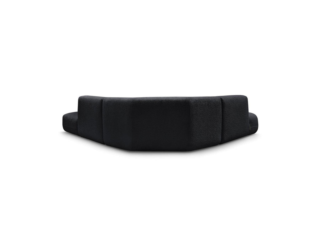Anda - Canapé D'Angle L Fixe Modulable - Tissu Chenille - Angle Gauche