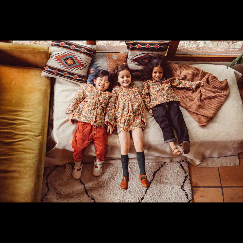 Chemise Onagre Orange/Vert/Marron