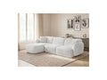 Anda - Canapé D'Angle Fixe Modulable - Tissu Chenille - Angle Gauche