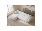 Anda - Canapé D'Angle Fixe Modulable - Tissu Chenille - Angle Gauche