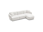 Anda - Canapé D'Angle Fixe Modulable - Tissu Chenille - Angle Droit