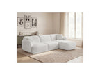 Anda - Canapé D'Angle Fixe Modulable - Tissu Chenille - Angle Droit