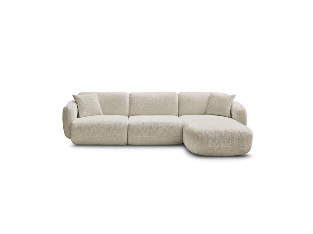 Anda - Canapé D'Angle Fixe Modulable - Tissu Chenille - Angle Droit