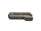 Anda - Canapé D'Angle Fixe Modulable - Tissu Chenille - Angle Droit