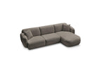 Anda - Canapé D'Angle Fixe Modulable - Tissu Chenille - Angle Droit