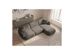 Anda - Canapé D'Angle Fixe Modulable - Tissu Chenille - Angle Droit