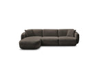Anda - Canapé D'Angle Fixe Modulable - Tissu Chenille - Angle Gauche