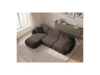 Anda - Canapé D'Angle Fixe Modulable - Tissu Chenille - Angle Gauche