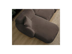 Anda - Canapé D'Angle Fixe Modulable - Tissu Chenille - Angle Gauche