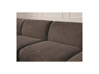 Anda - Canapé D'Angle Fixe Modulable - Tissu Chenille - Angle Gauche