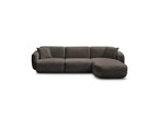 Anda - Canapé D'Angle Fixe Modulable - Tissu Chenille - Angle Droit