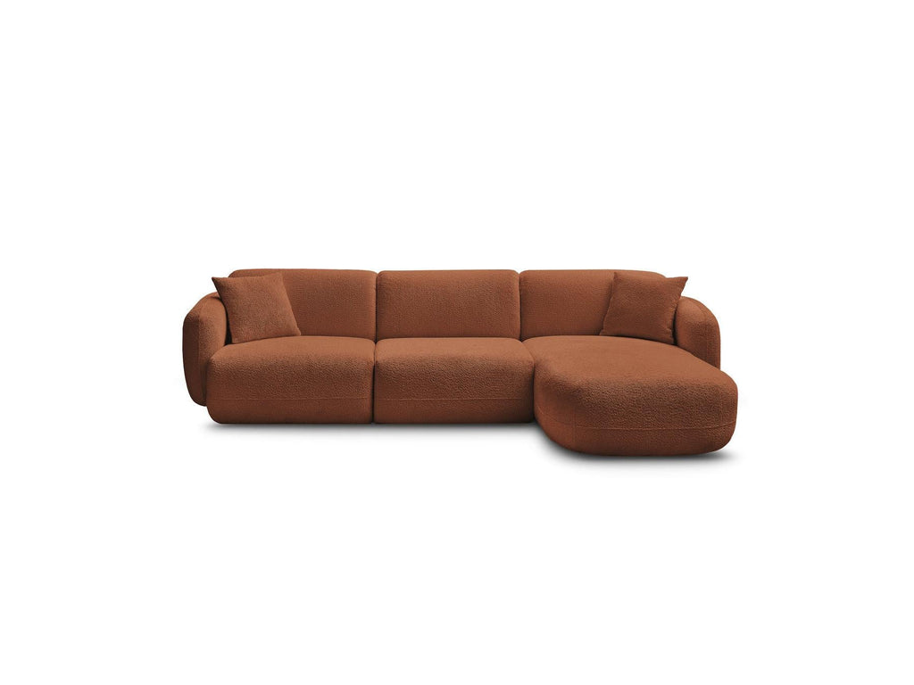 Anda - Canapé D'Angle Fixe Modulable - Tissu Chenille - Angle Droit