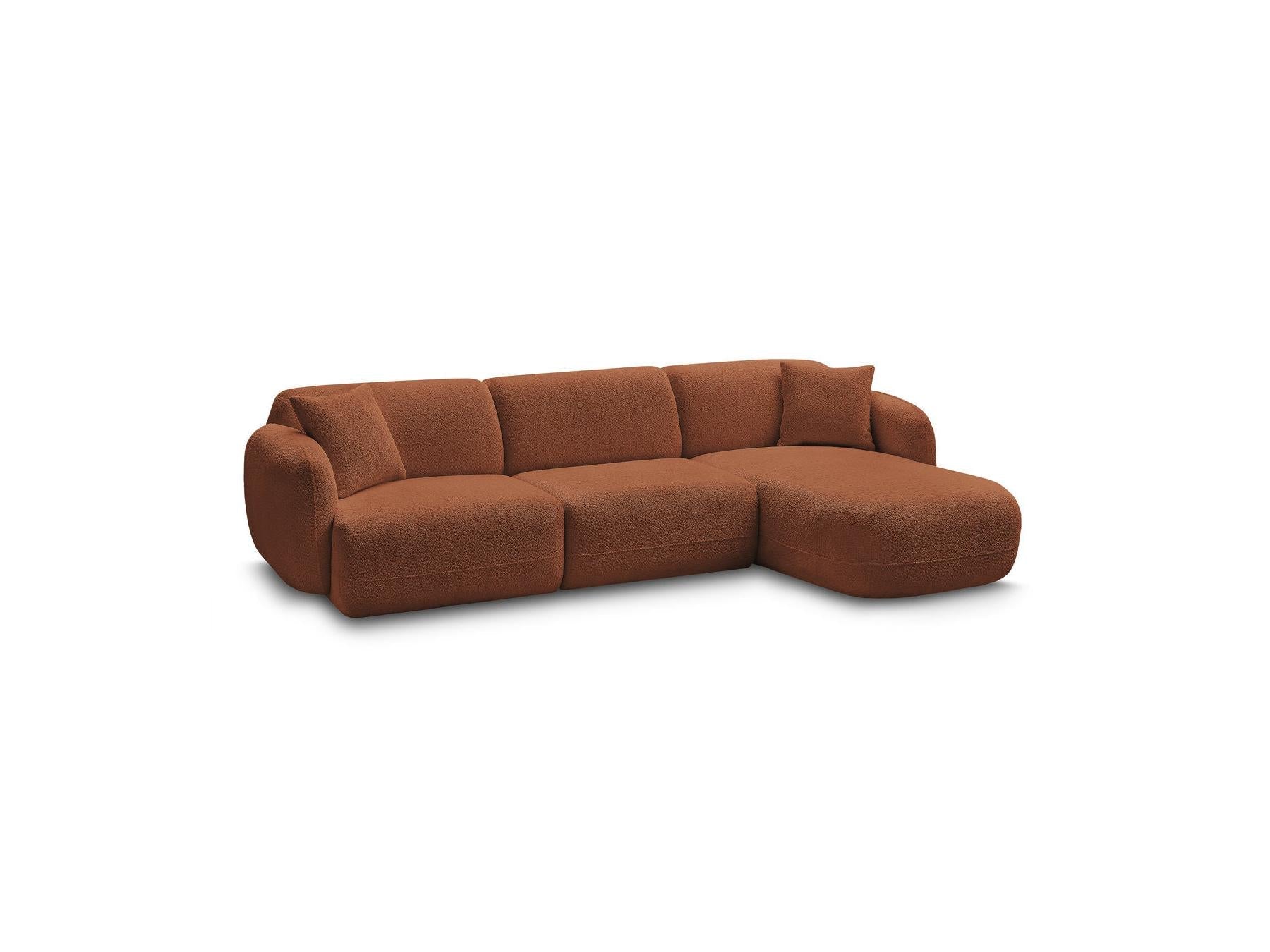 Anda - Canapé D'Angle Fixe Modulable - Tissu Chenille - Angle Droit