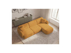 Anda - Canapé D'Angle Fixe Modulable - Tissu Chenille - Angle Droit
