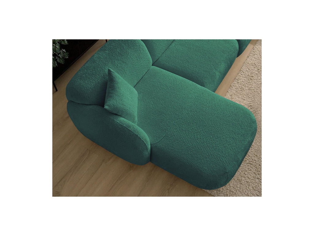 Anda - Canapé D'Angle Fixe Modulable - Tissu Chenille - Angle Gauche