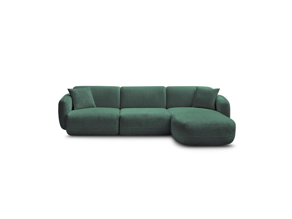 Anda - Canapé D'Angle Fixe Modulable - Tissu Chenille - Angle Droit