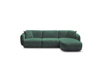 Anda - Canapé D'Angle Fixe Modulable - Tissu Chenille - Angle Droit