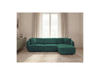 Anda - Canapé D'Angle Fixe Modulable - Tissu Chenille - Angle Droit