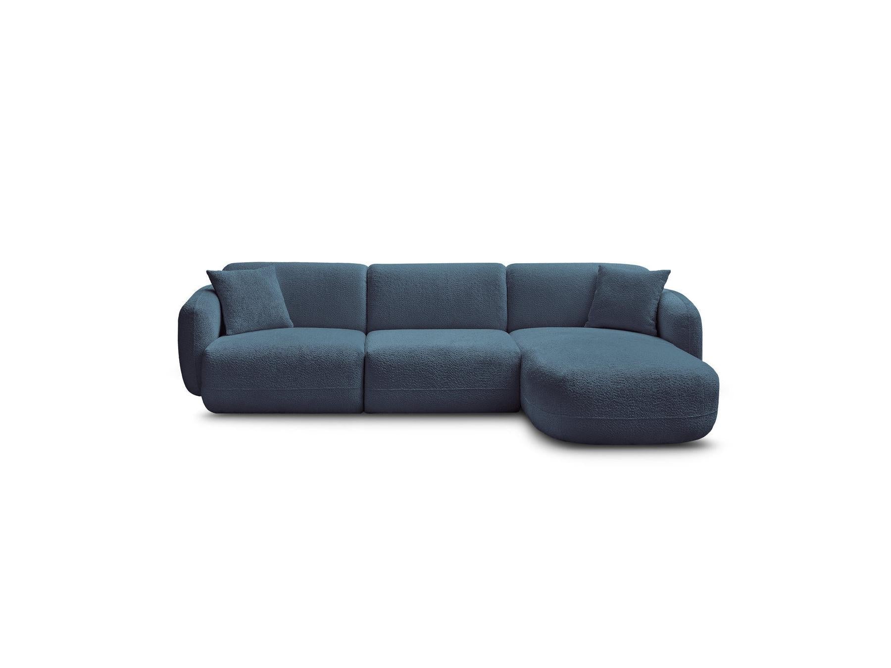 Anda - Canapé D'Angle Fixe Modulable - Tissu Chenille - Angle Droit