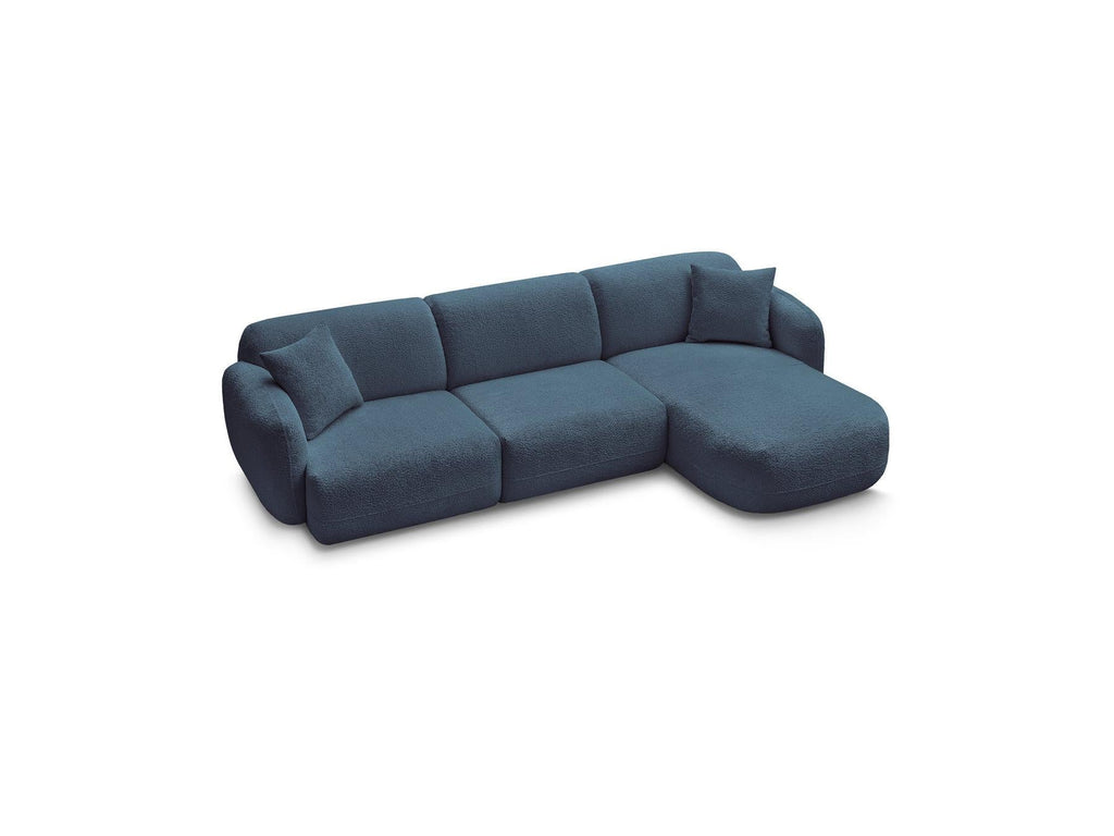 Anda - Canapé D'Angle Fixe Modulable - Tissu Chenille - Angle Droit