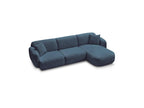 Anda - Canapé D'Angle Fixe Modulable - Tissu Chenille - Angle Droit