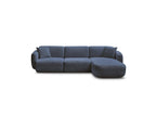Anda - Canapé D'Angle Fixe Modulable - Tissu Chenille - Angle Droit