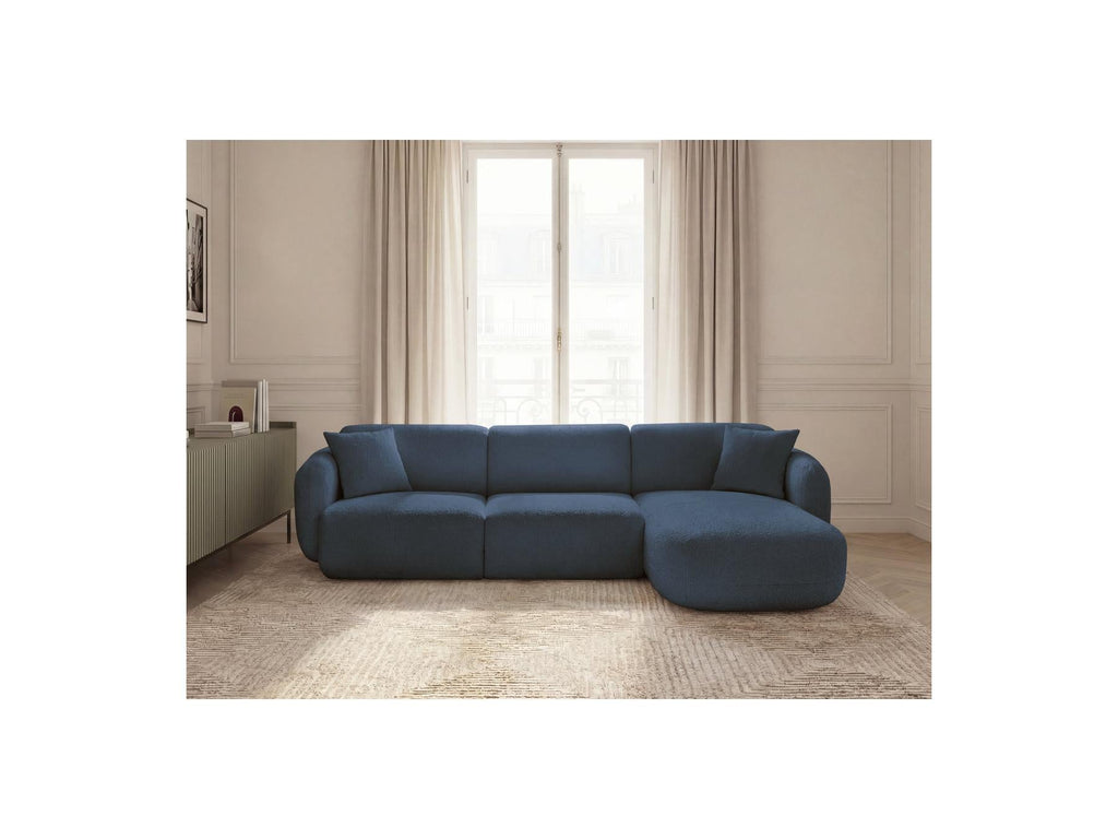 Anda - Canapé D'Angle Fixe Modulable - Tissu Chenille - Angle Droit