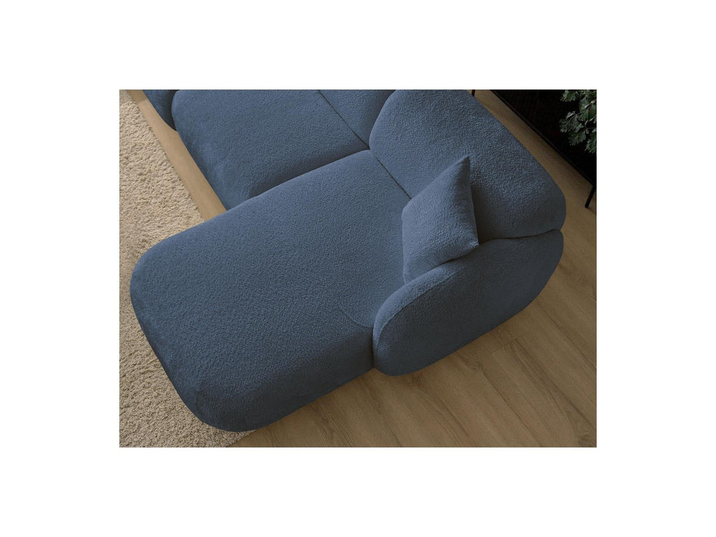 Anda - Canapé D'Angle Fixe Modulable - Tissu Chenille - Angle Droit