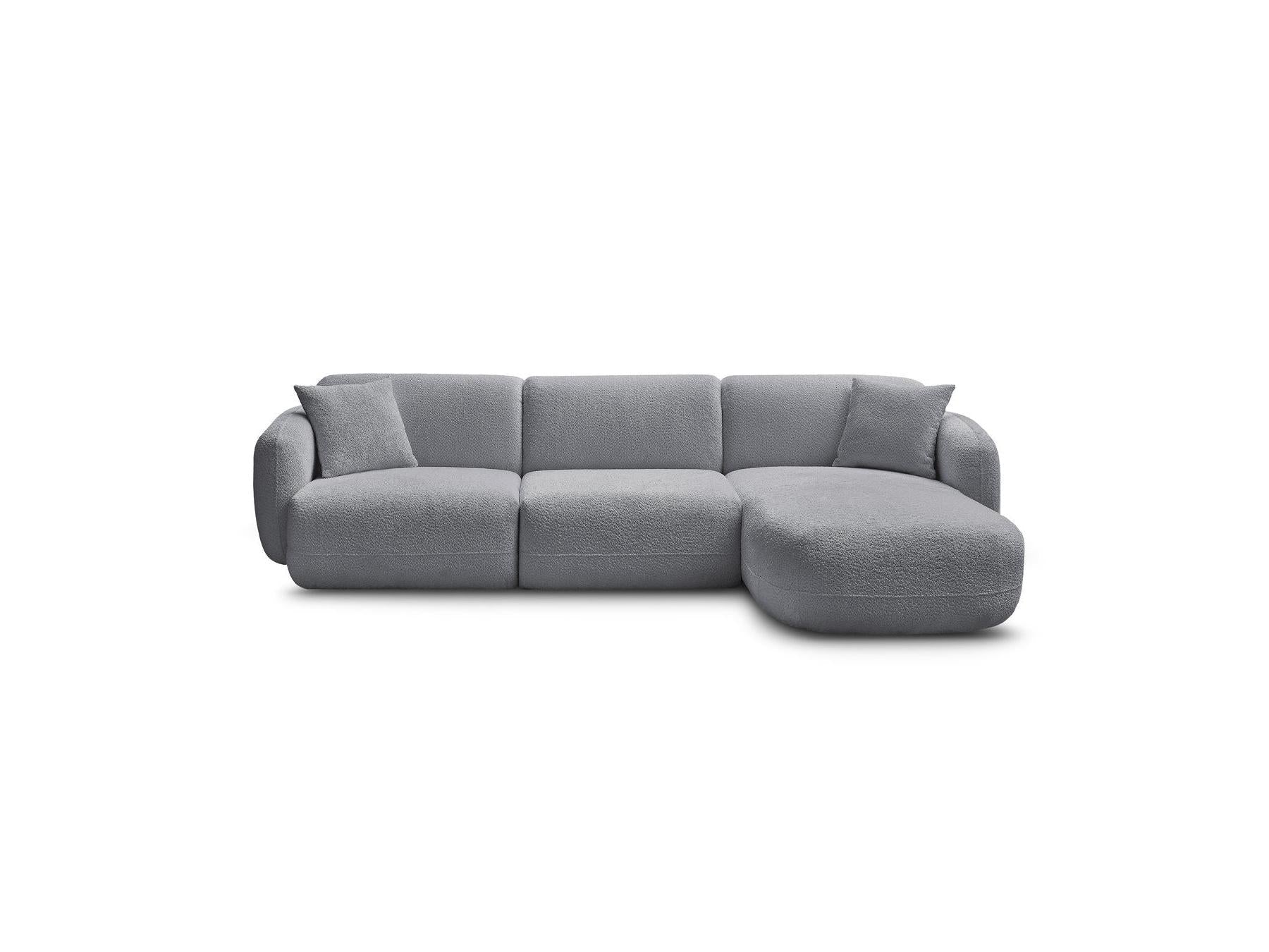Anda - Canapé D'Angle Fixe Modulable - Tissu Chenille - Angle Droit