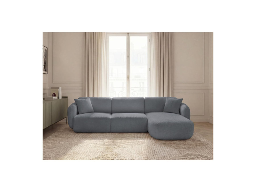 Anda - Canapé D'Angle Fixe Modulable - Tissu Chenille - Angle Droit
