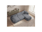 Anda - Canapé D'Angle Fixe Modulable - Tissu Chenille - Angle Droit