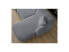 Anda - Canapé D'Angle Fixe Modulable - Tissu Chenille - Angle Droit