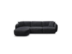 Anda - Canapé D'Angle Fixe Modulable - Tissu Chenille - Angle Gauche