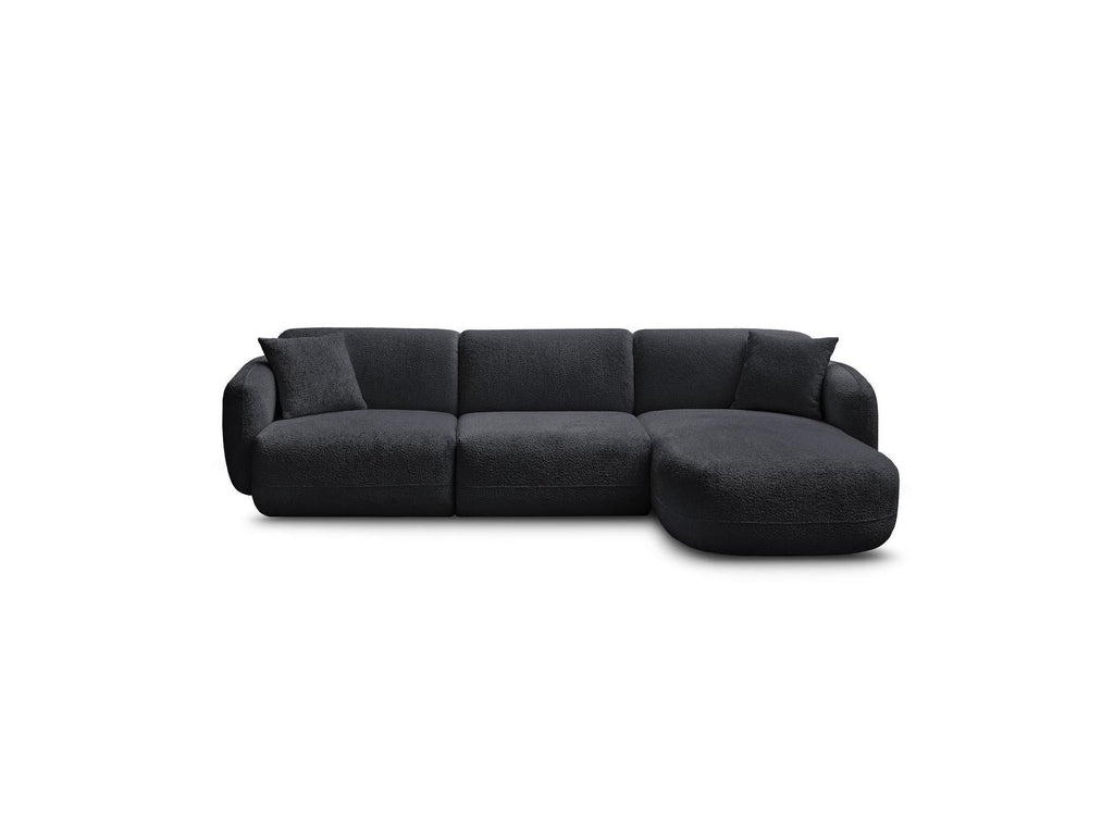 Anda - Canapé D'Angle Fixe Modulable - Tissu Chenille - Angle Droit