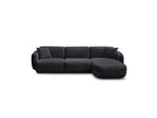 Anda - Canapé D'Angle Fixe Modulable - Tissu Chenille - Angle Droit