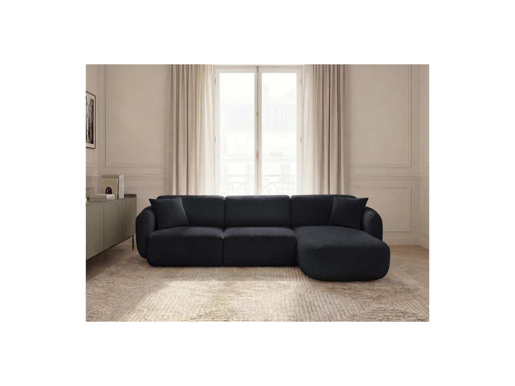 Anda - Canapé D'Angle Fixe Modulable - Tissu Chenille - Angle Droit