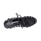 Manolo Blahnik Hamza 105 Leather Sandals - Black - Femme
