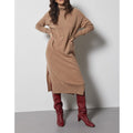 Notshy - Robe Col Roulé Cachemire Teba - Camel Chine