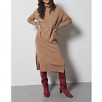 Notshy - Robe Col Roulé Cachemire Teba - Camel Chine