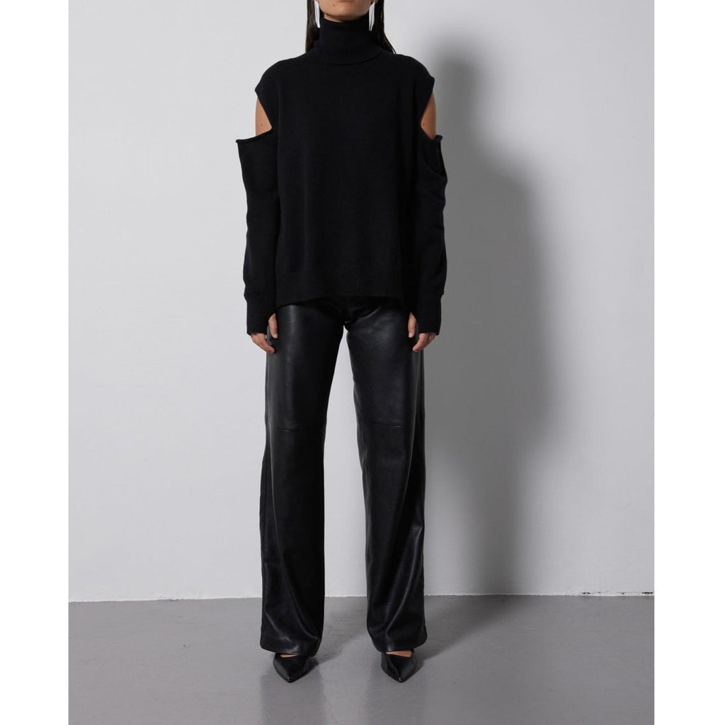 Notshy - Pull Col Roulé Nikolai - Noir