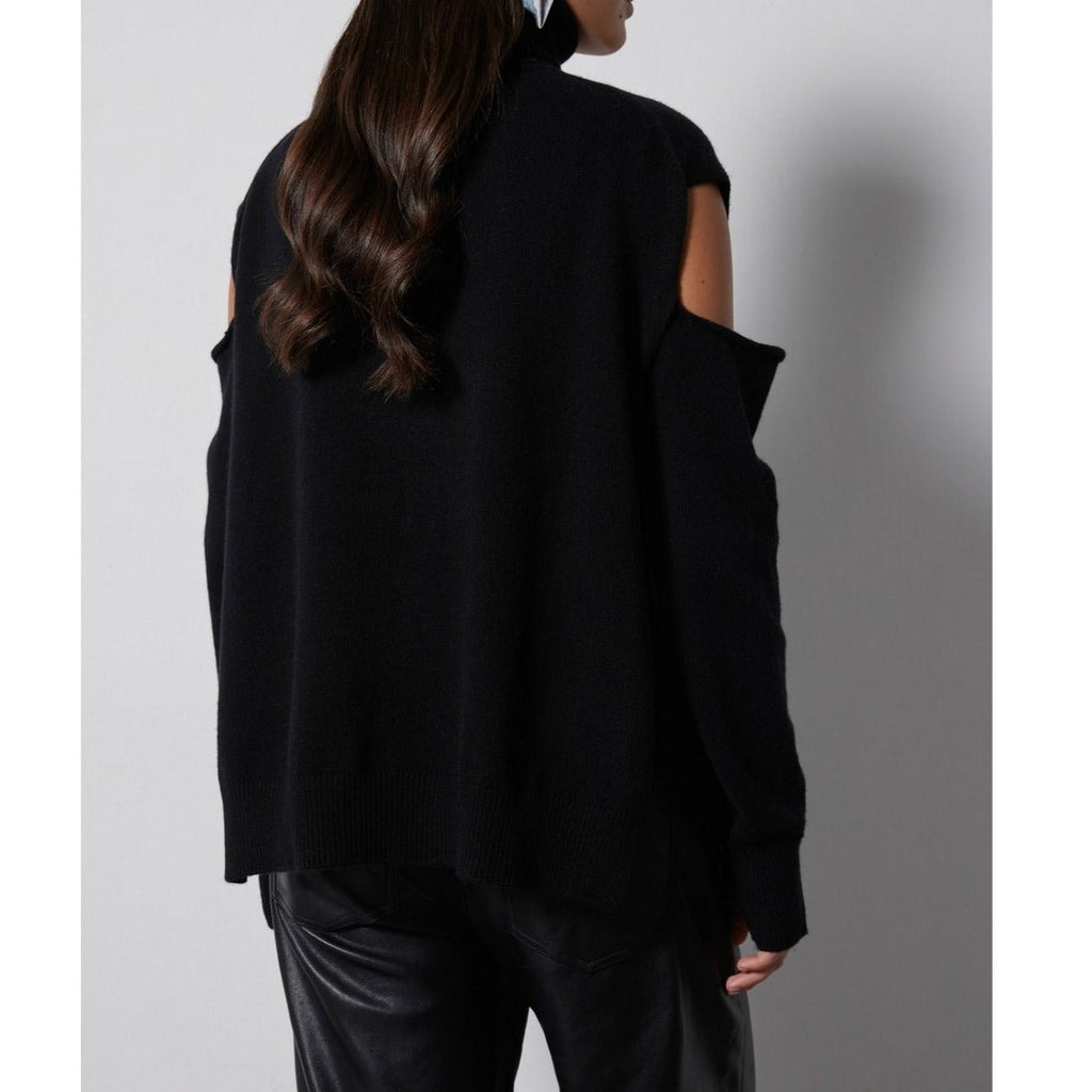 Notshy - Pull Col Roulé Nikolai - Noir