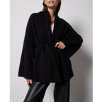 Notshy - Gilet Ceinturé Imprimé Aliona - Noir