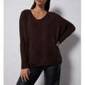 Notshy - Pull Poncho Cachemire - Brun Chine
