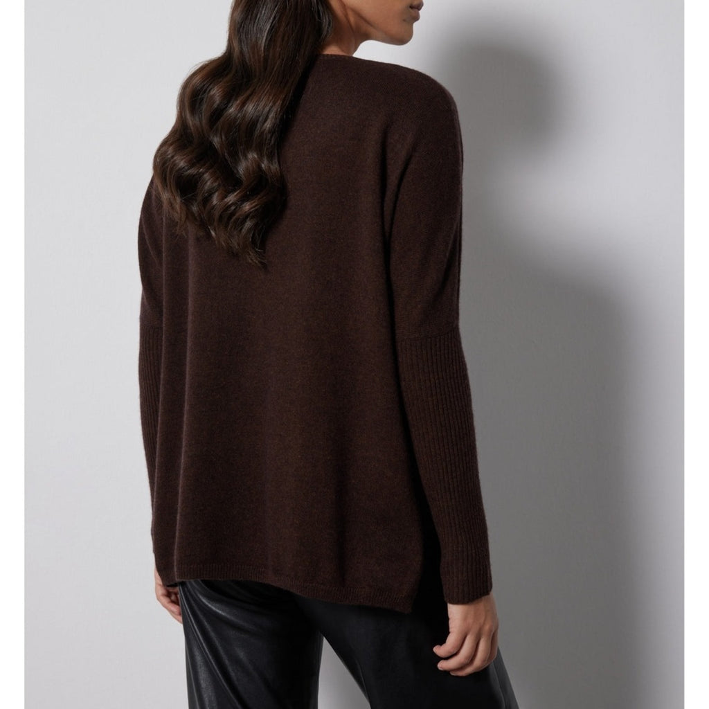 Notshy - Pull Poncho Cachemire - Brun Chine