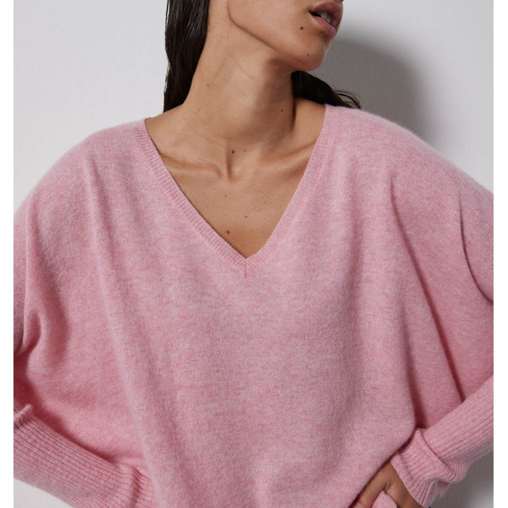 Notshy - Pull Poncho Cachemire - Cerisier